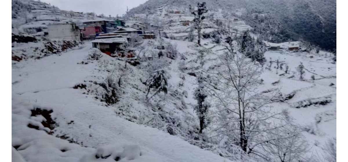 आजको मौसम, हल्का हिमपातको सम्भावना