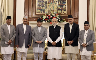 प्रधानमन्त्री ‘प्रचण्ड’को सम्मानमा भारतीय प्रधानमन्त्रीको दिवा भोज