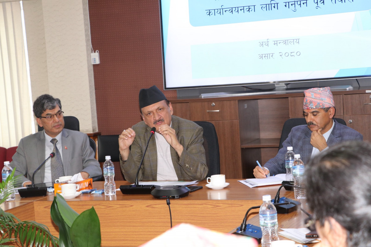 अर्थ मन्त्रालयले शुरु गर्यो आगामी आर्थिक वर्षको बजेट कार्यान्वयनको पूर्व तयारी