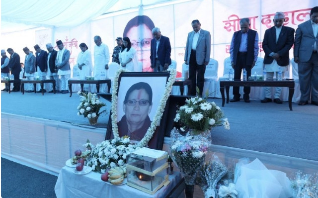 श्रद्धाञ्जली सभामा प्रधानमन्त्री प्रचण्डले भने-सीताले शान्त मृत्यु रोजिन्