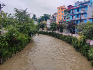 काठमाडौंमा भारी वर्षा, नदी किनार आसपास सतर्कता अपनाउन अनुरोध