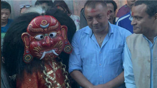 लाखे नाच हेर्न मैतीदेवी मन्दिर पुगे गगन थापा