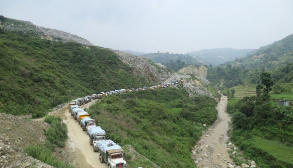 बञ्चरेडाँडा ल्याण्डफिल्ड साइटमा उपत्यकाको फोहरमैला लैजान नदिने स्थानीयको घोषणा