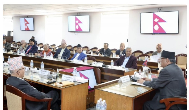 न्यूयोर्क र चीन भ्रमणबारे छलफल गर्न बालुवाटारमा सर्वदलीय बैठक