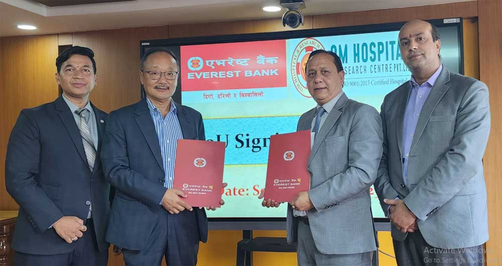 एभरेष्ट बैंकका ग्राहकहरुलाई ॐ हस्पिटलको सेवा सुविधामा विशेष छुट