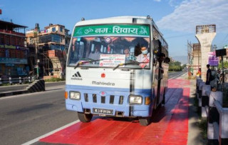 काठमाडौं उपत्यकामा पहिलोपटक द्रुत बस सेवा सुरु