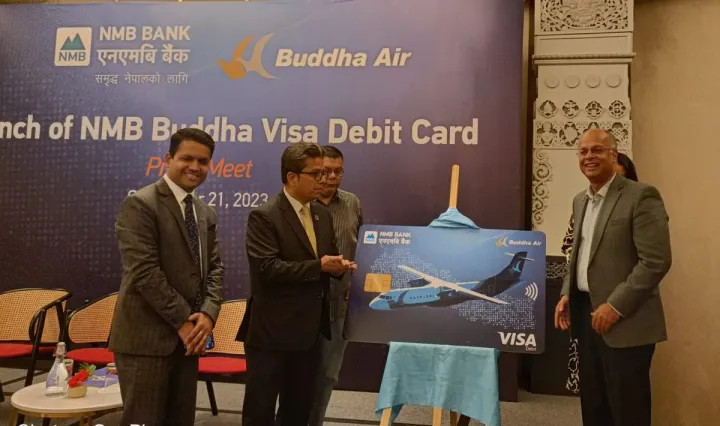 ‘एनएमबी बुद्ध भिजा डेविट कार्ड’ सेवा सुरु, एनएमबी बैंक र बुद्ध एयरबीच सहकार्य