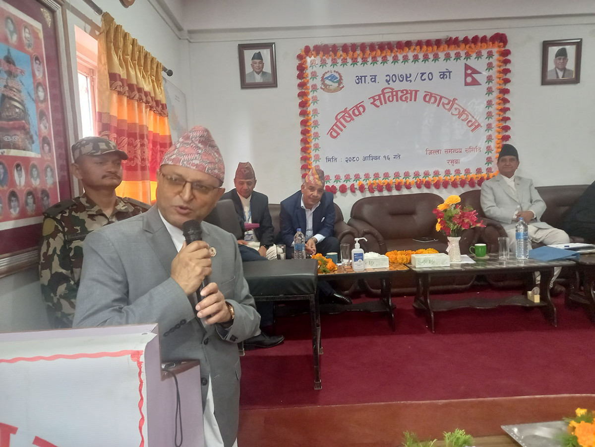 अध्यक्ष तिमिल्सिनाले पूर्वाधार निर्माणलाई प्राथमिकता दिन दिए सुझाव