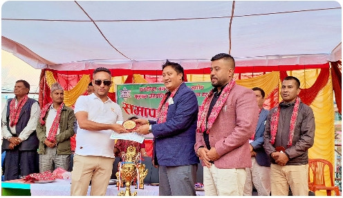 प्रथम तारकेश्वर नगर अन्तर वडा स्तरीय फुटबल प्रतियोगिता वडा नं ११ ले जित्यो, नगरप्रमुखद्धारा नगद र ट्रफि बितरण