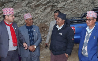 बजेट सुनिश्चित भए लगतै मन्त्री ज्वालाले गरे चन्द्रागिरि सडक अवलोकन