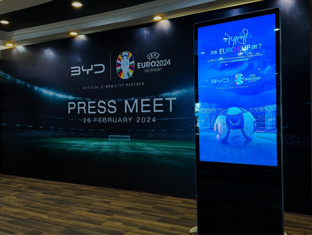 UEFA EURO 2024 को आधिकारिक इ-मोबिलिटी पार्टनर, BYD ले ल्यायो 'नेपाली अब यूरो कपमा’ स्किमको योजना   