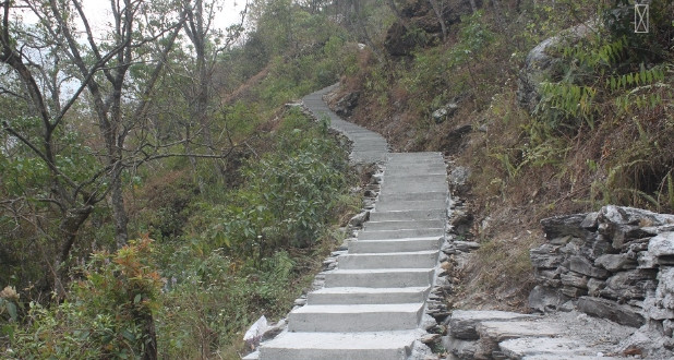 म्यादीमा चन्दा र श्रमदान जुटाएर पदमार्ग निर्माण