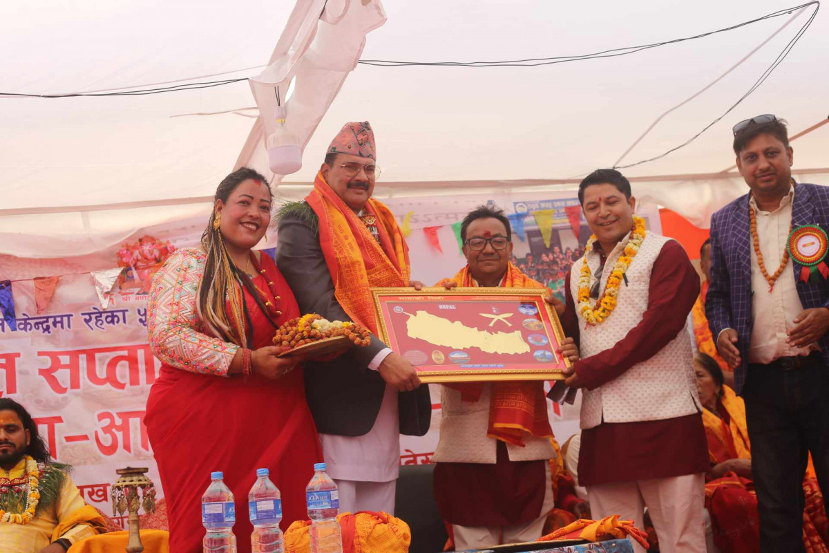 संयुक्त अपाङ्ग एकता आवाज केन्द्रमा श्रीमद्भागवत सप्ताह ज्ञान महायज्ञ सुरु