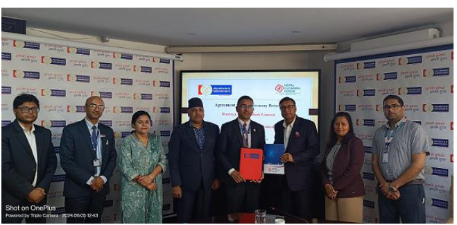 राष्ट्रिय वाणिज्य बैंक र नेपाल क्लियरिङ हाउसबीच क्रस बोर्डर कारोबार सम्झौता