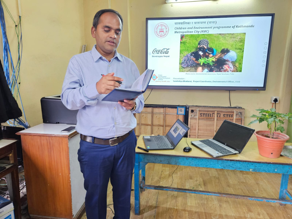 BABA (Balbalika and Batabaran) Project Commences in 2 schools In Kathmandu in Partnership Between CIUD and Bottlers Nepal Limited