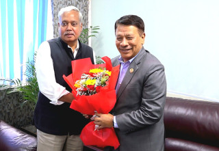 उपप्रधानमन्त्री सिंहसँग भारतीय राजदूतको शिष्टाचार भेट