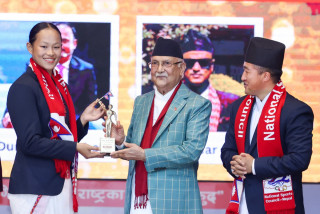 नेपाल खेल क्षेत्रबाट अन्तर्राष्ट्रिय जगतमा चिनिन थालेको छ : प्रधानमन्त्री