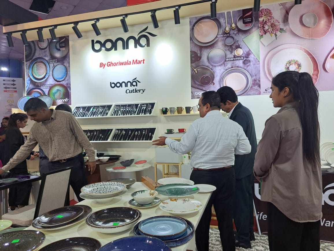 हस्पिटालिटी एक्स्पोमा घोरिवाला मार्ट स्टलमा बोना र ओशन ग्लासवेयर प्रदर्शनी