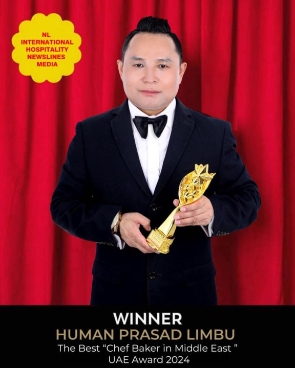 Human Limbu Honored with NL International Hospitality Award for Excellence in Pastry and Bakery and Best Chef Baker in Middle East 2024