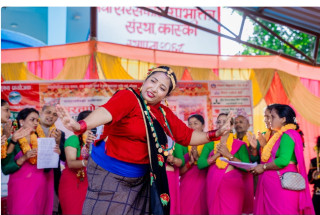 खुल्ला देउसीभैलो प्रतियोगितामा सरस्वती सिस्ने महिला समूह प्रथम