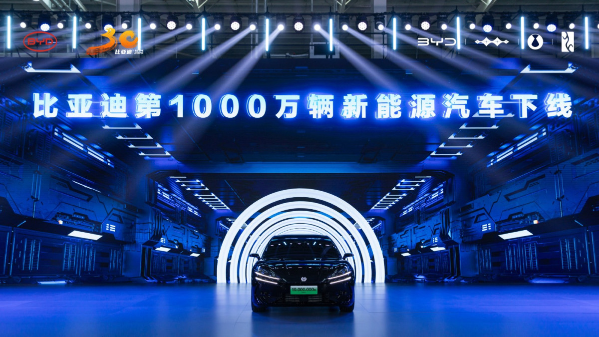 BYD Marks 30th Anniversary with Roll-off of 10 Millionth NEV