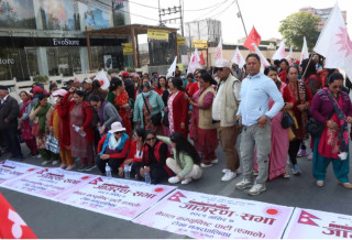 एमालेको राजधानीमा शक्ति प्रदर्शन