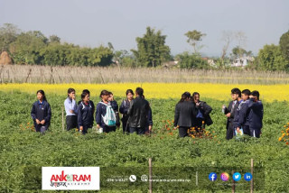 अंकुरम एकेडेमीका बायोलोजी समूहका विद्यार्थीहरू माडी–ठाेरी क्षेत्रको फिल्ड भ्रमणमा
