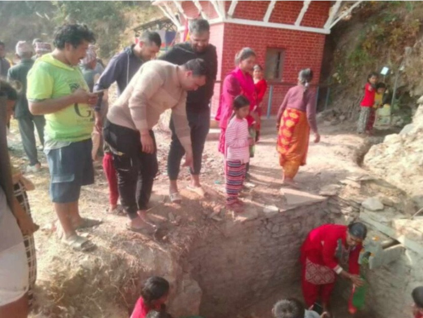 १२ वर्षपछि सिन्धुपाल्चोकको नयाँपानीमा सुख्खा याममा पानी बग्न थाल्यो
