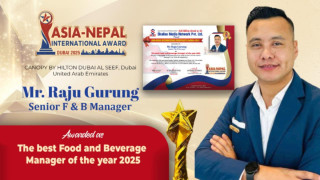 Senior F&B Manager Raju Gurung Honored in Dubai