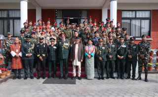 प्रधानमन्त्री ओलीसँग भारत, भूटान र माल्दिभ्सका एनसिसी टोलीको शिष्टाचार भेट