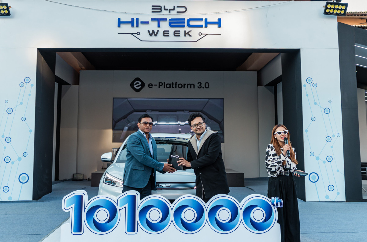 BYD HI-TECH WEEK CONCLUDES WITH THE GLOBAL MILESTONE DELIVERY OF THE 10,10,000TH BYD ATTO 3