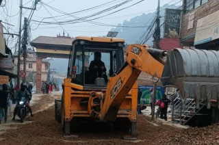 नेपालटार-डाँडागाउँ सडक पिच कार्य अन्तिम चरणमा, नगर प्रमुखद्वारा अनुगमनमा सहभागी हुन आग्रह
