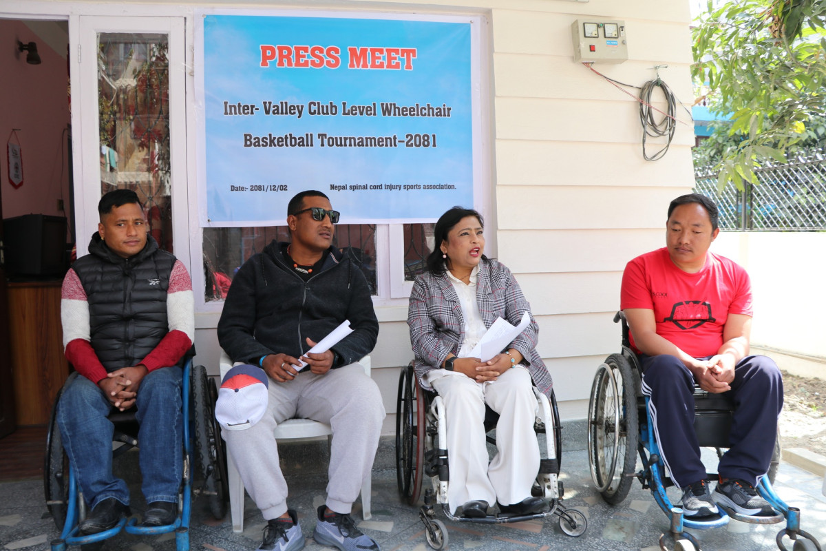 नेपाल स्पाइनल कर्ड इन्जुरी खेलकुद संघ द्वारा  ह्विलचियर बास्केटबल प्रतियोगिता हुँदै