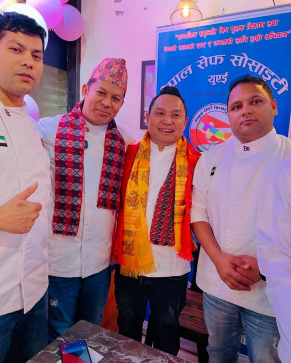 Human Prasad Limbu Elected President of Nepal Chef Society UAE