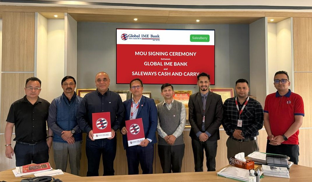 ग्लोबल आइएमई बैंकका कार्ड होल्डरलाई सेल्सवेरीमा १० प्रतिशतसम्म क्यासब्याक