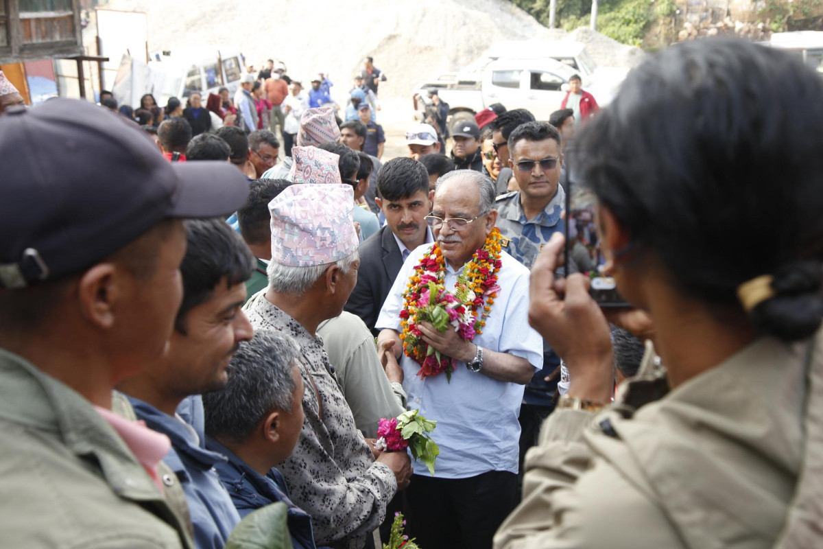 नेपाल कम्युनिष्ट पार्टी (माओवादी केन्द्र)का अध्यक्ष तथा पूर्वप्रधानमन्त्री पुष्पकमल दाहाल ‘प्रचण्ड’ बारपाकमा