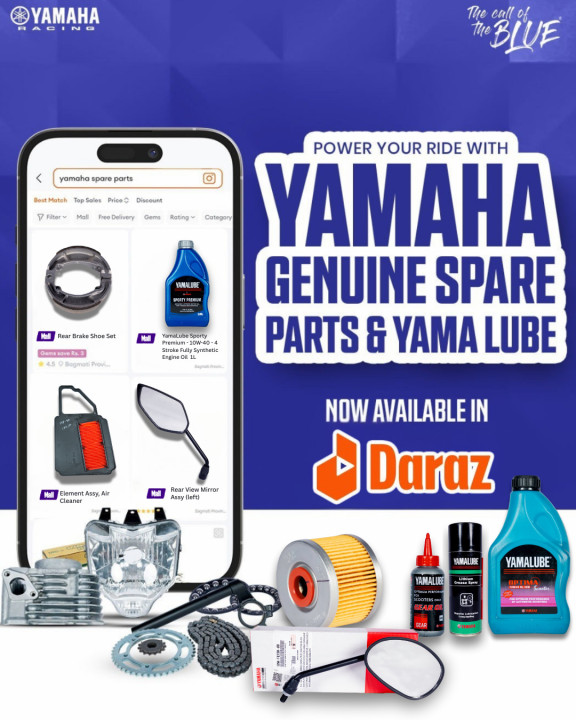 Now Yamaha Genuine Spare Parts Are Available on Daraz