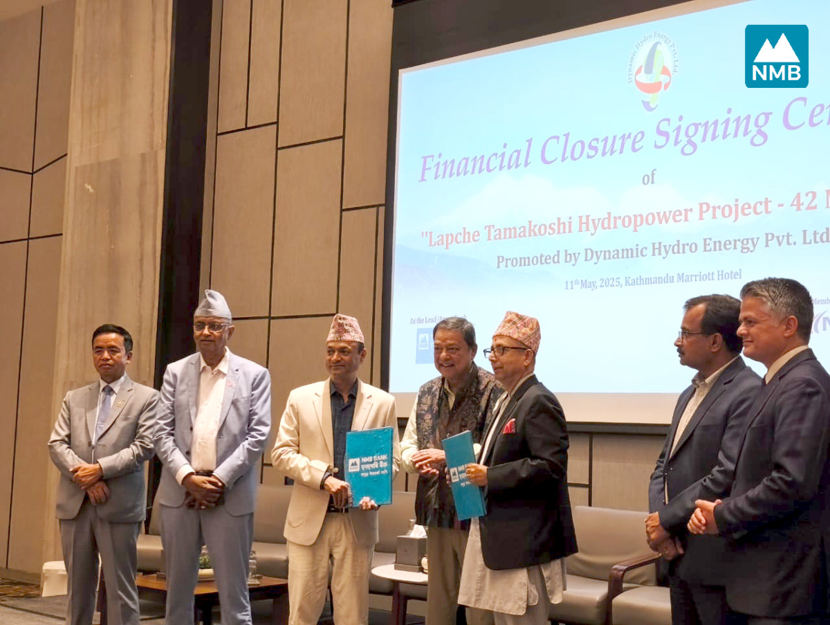 NMB Bank Limited successfully completes the financial closure for the Lapche Tamakoshi Hydropower Project and Chepe Khola Cascade Hydropower Project