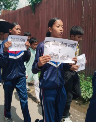 शिक्षालाई हतियार बनाई लागुऔषधविरुद्धको सन्देश: गैंडाकोटमा एन. सि. सि अलुम्नाई एशोसिएसनद्वारा सचेतनामूलक र्याली सम्पन्न