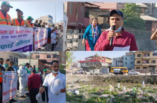 टोखामा नदी सरसफाई अभियानको ५४औं हप्ता सम्पन्न