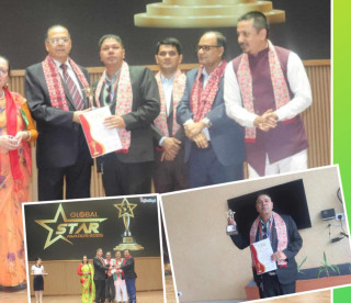 सम्पादक बजगाईलाई सम्मान, पत्रिकालाई अवार्ड