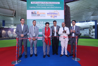 मन्त्री भण्डारी द्वारा ‘इलेक्ट्रिक एण्ड इलेक्ट्रोनिक्स’ अन्तर्राष्ट्रिय प्रदर्शनी उद्घाटन