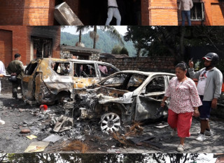 देउवा निवास पूर्ण रुपमा जलेर नष्ट