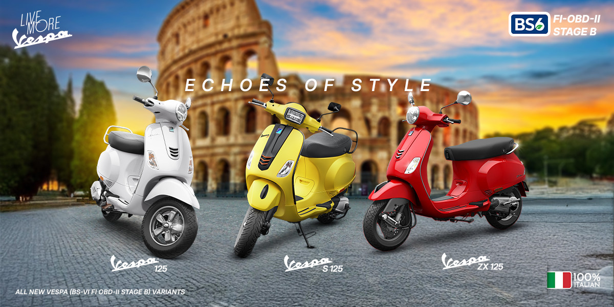 Vespa Launches New BS6 Scooters in Nepal with Advanced OBD II Stage B Engines