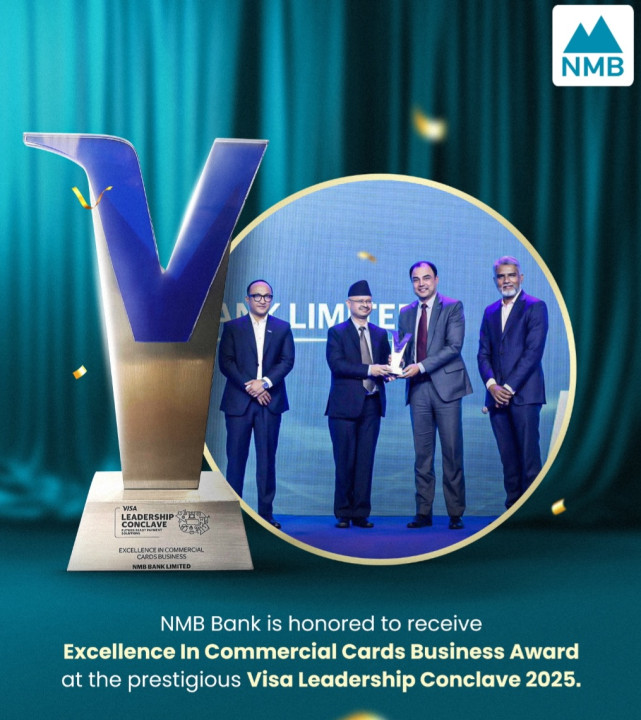 NMB Bank Honored with “Excellence in Commercial Cards Business” Award by Visa International