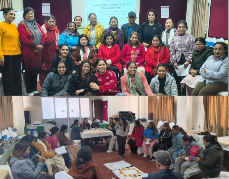 अपाङ्गता भएका महिलाहरुलालाई परियोजना चक्र व्यवस्थापन सम्बन्धी २ दिने तालिम प्रदान गरियो