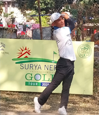 सूर्य नेपाल इस्टर्न ओपन, डिफेन्डिङ च्याम्पियन निरज ५ स्ट्रोकको अग्रता सहित शीर्षस्थानमा
