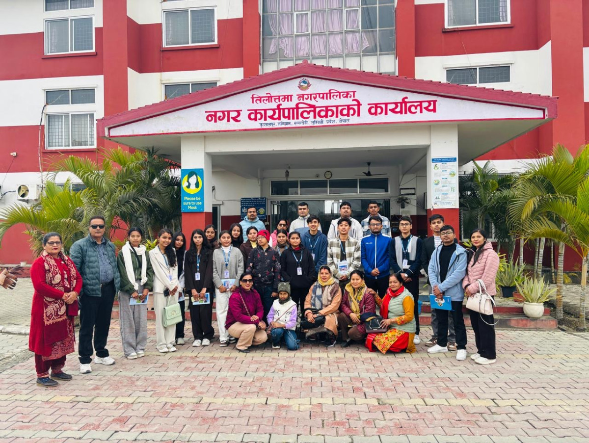 गैंडाकोट नगर बाल सञ्जालद्वारा तिलोत्तमा नगरपालिकामा बालमैत्री अवलोकन भ्रमण