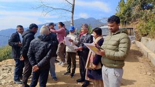 जिल्ला समन्वय समिति कास्कीद्वारा रूपा रिङ्गरोड सडकको  अनुगमन