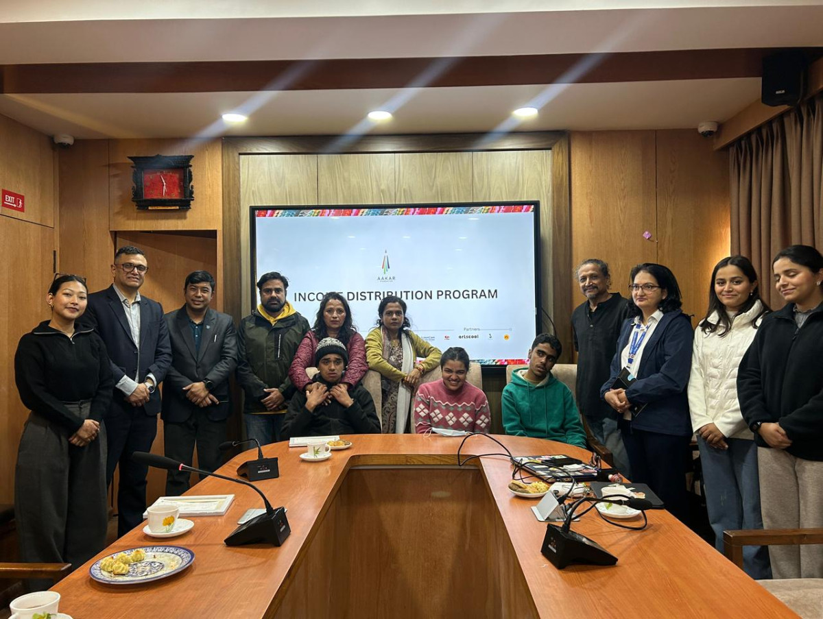 आकार फाउन्डेशनद्वारा सृजनात्मक उपलब्धिका लागि अपाङ्गता भएका कलाकारहरूलाई सम्मान
